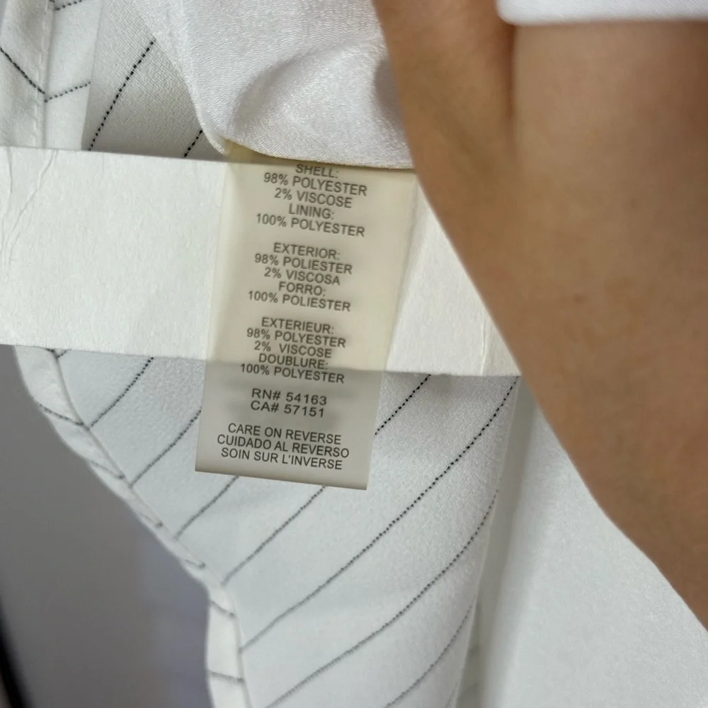 KARL LAGERFELD PARIS Women's Striped Tie-Front Shirtdress - Picture 5 of 14